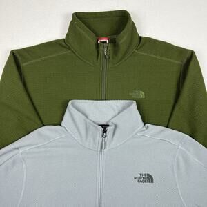 The North Face Texture Cap Rock Fleece Jackets Mens XL Pair